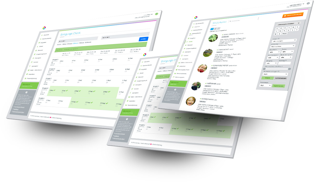 Screenshot der Kita Software Leandoo